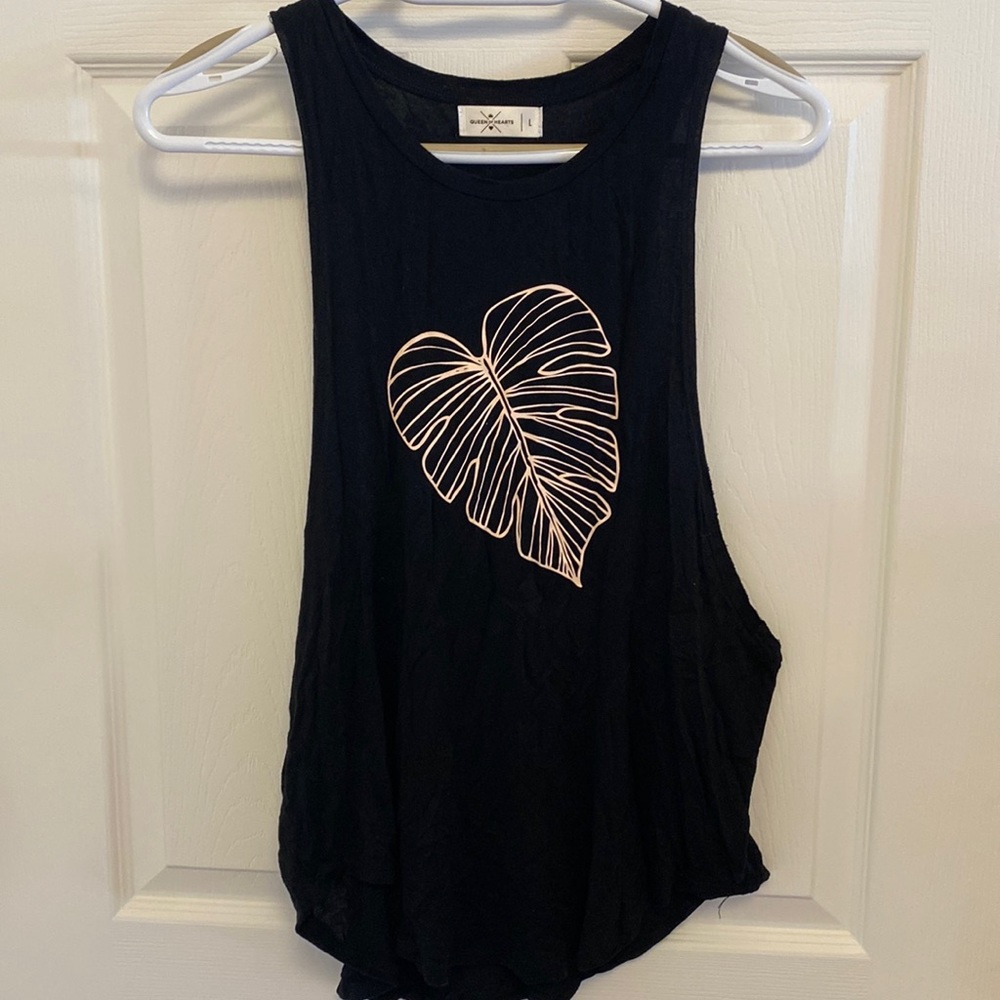 Black muscle tank